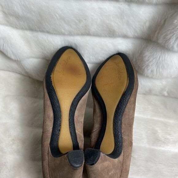 Sam Edelman light brown leather suede ankle boots black  with elastic si… - Picture 11 of 12